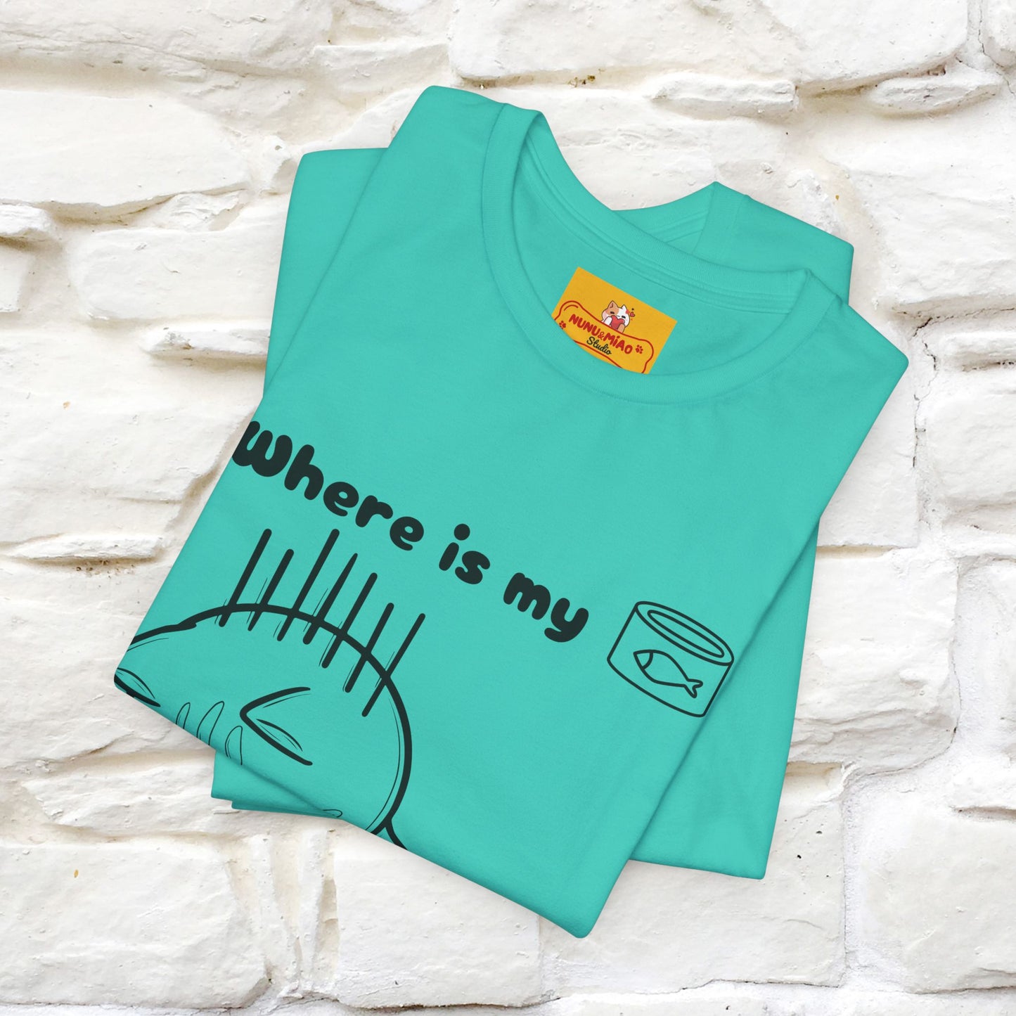 "Where Is My Tuna?" Cat T-Shirt | Nunu&Miao Studio