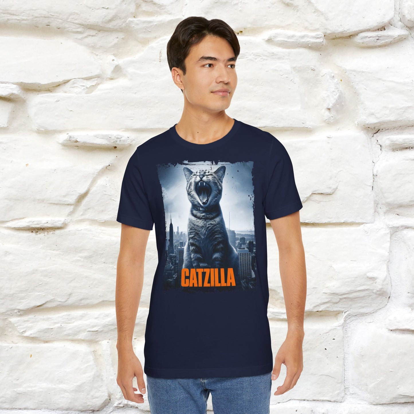 Catzilla T-Shirt | Fun Monster Cat Tee for Men & Women | 100% Cotton*