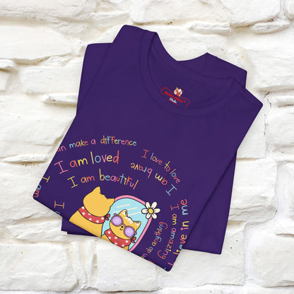 ''Self Positive Affirmation''  Cat T-shirt for Women 100% Cotton*