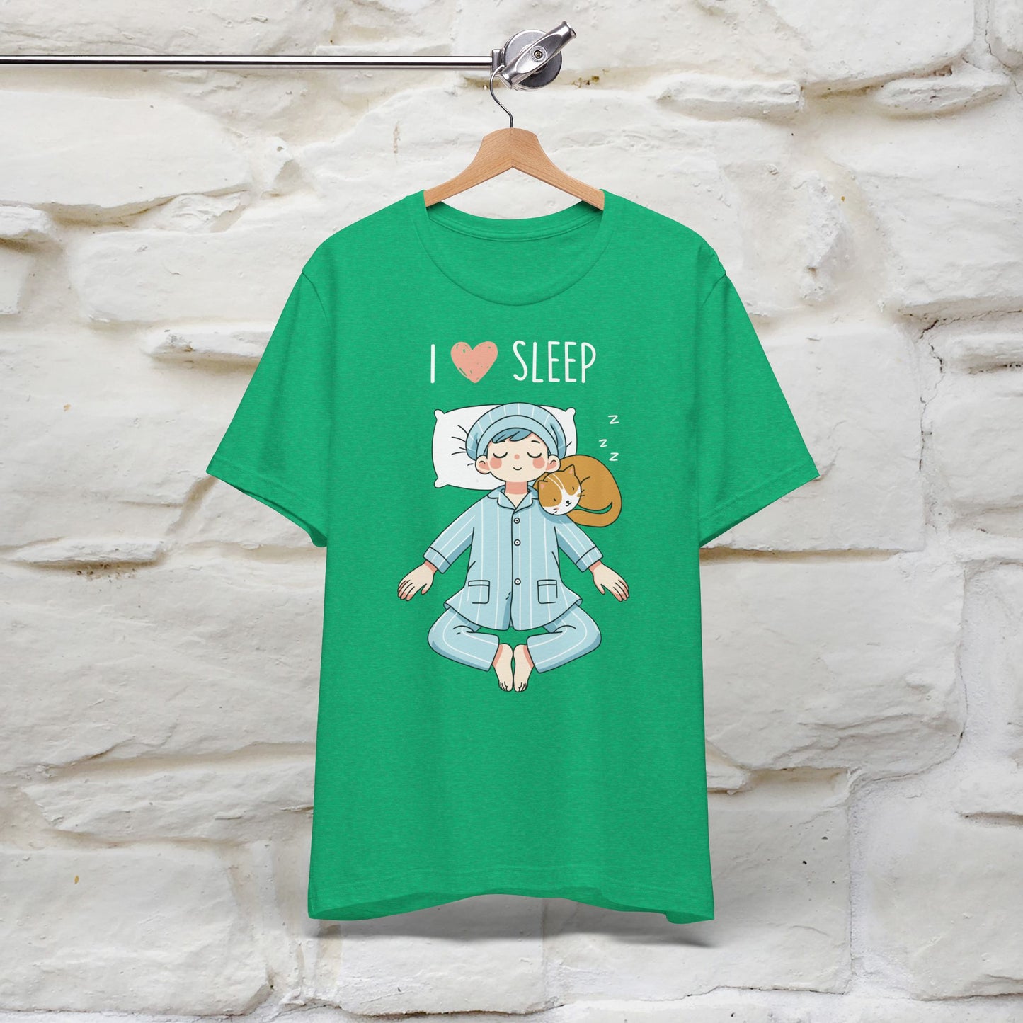 "I Love Sleep" Cute Cat T-Shirt for Men & Women | 100% Cotton* 🐾