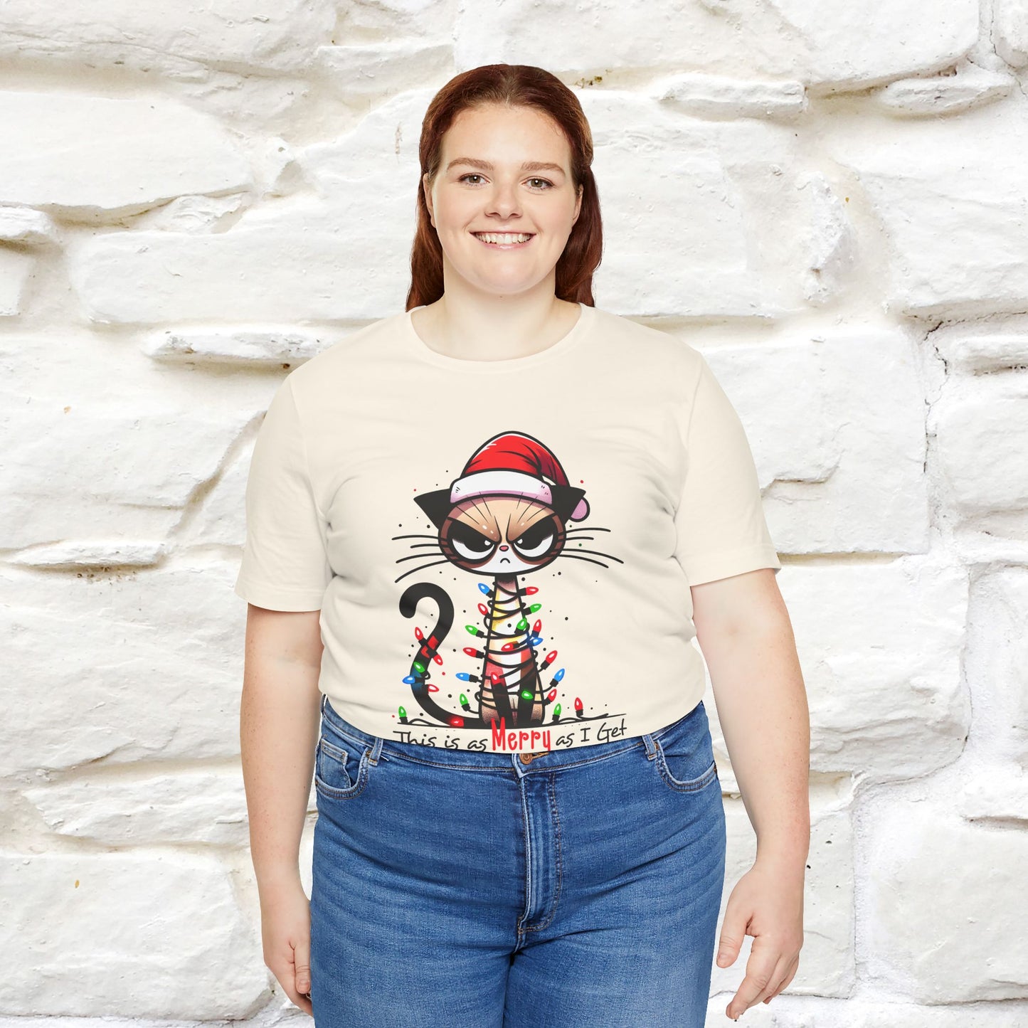 This Is Merry As I Get Christmas Cattitude Shirt for Men & Women | 100% Cotton*