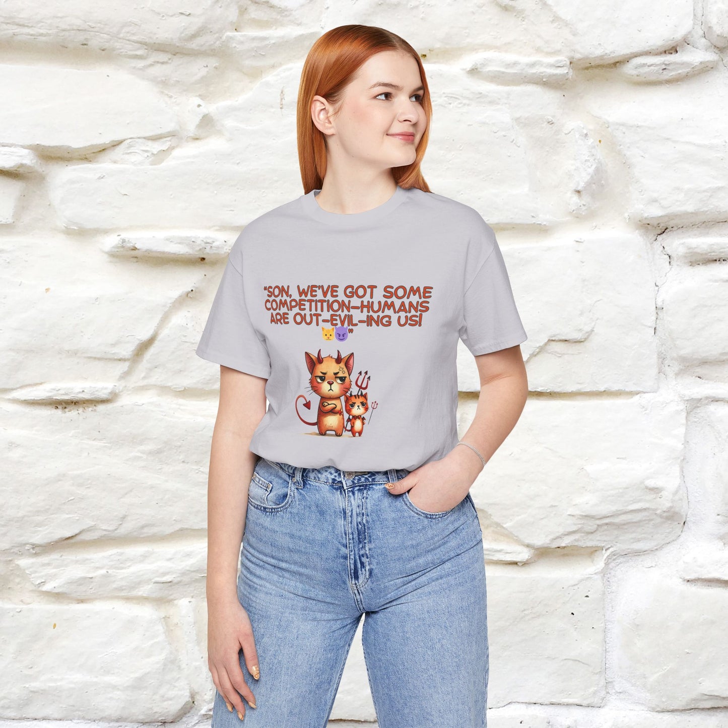 "Humans Are Out-Evil-Ing Us." Cat  T-shirt |Nunu&Miao Studio