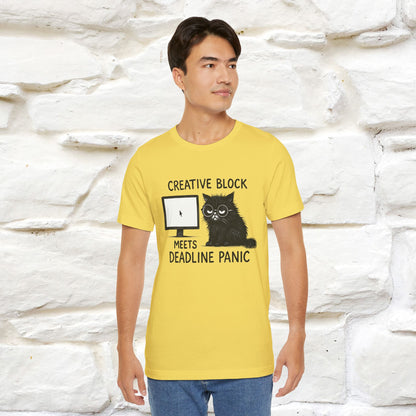 "Creative Block Meets Deadline..." |Cat T-Shirt | Nunu&Miao Studio