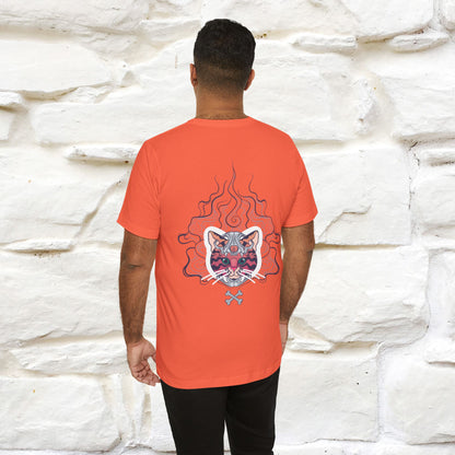 ''Air Fire Cat'' | Cat T-Shirt Front and Back Design | Nunu&Miao Studio