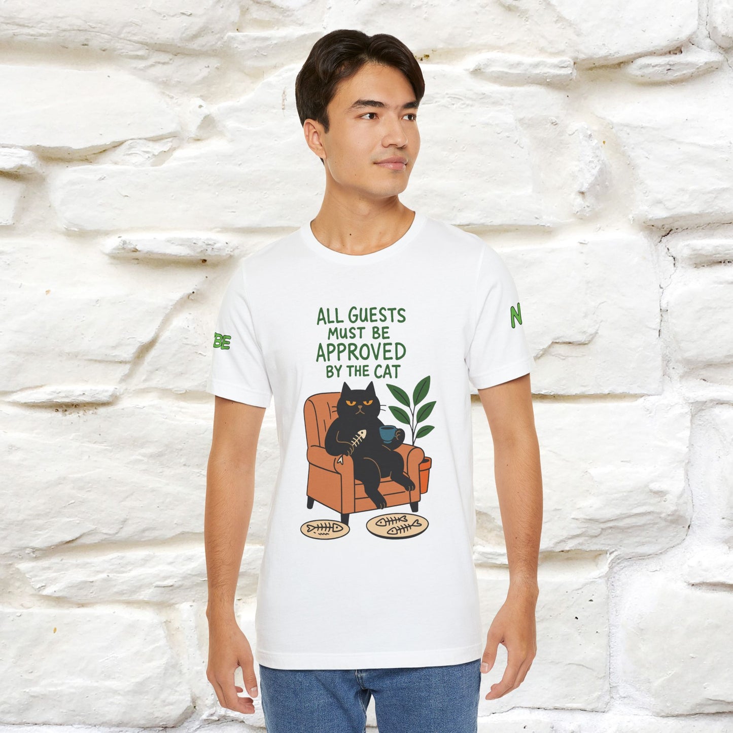 "All Guest Must Be Approved By The Cat - NO,MAYBE" Cat T-shirt |Nunu&Miao Studio - Nunu&Miao Studio