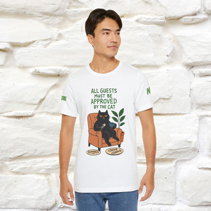 "All Guest Must Be Approved By The Cat - NO,MAYBE" Cat T-shirt |Nunu&Miao Studio - Nunu&Miao Studio