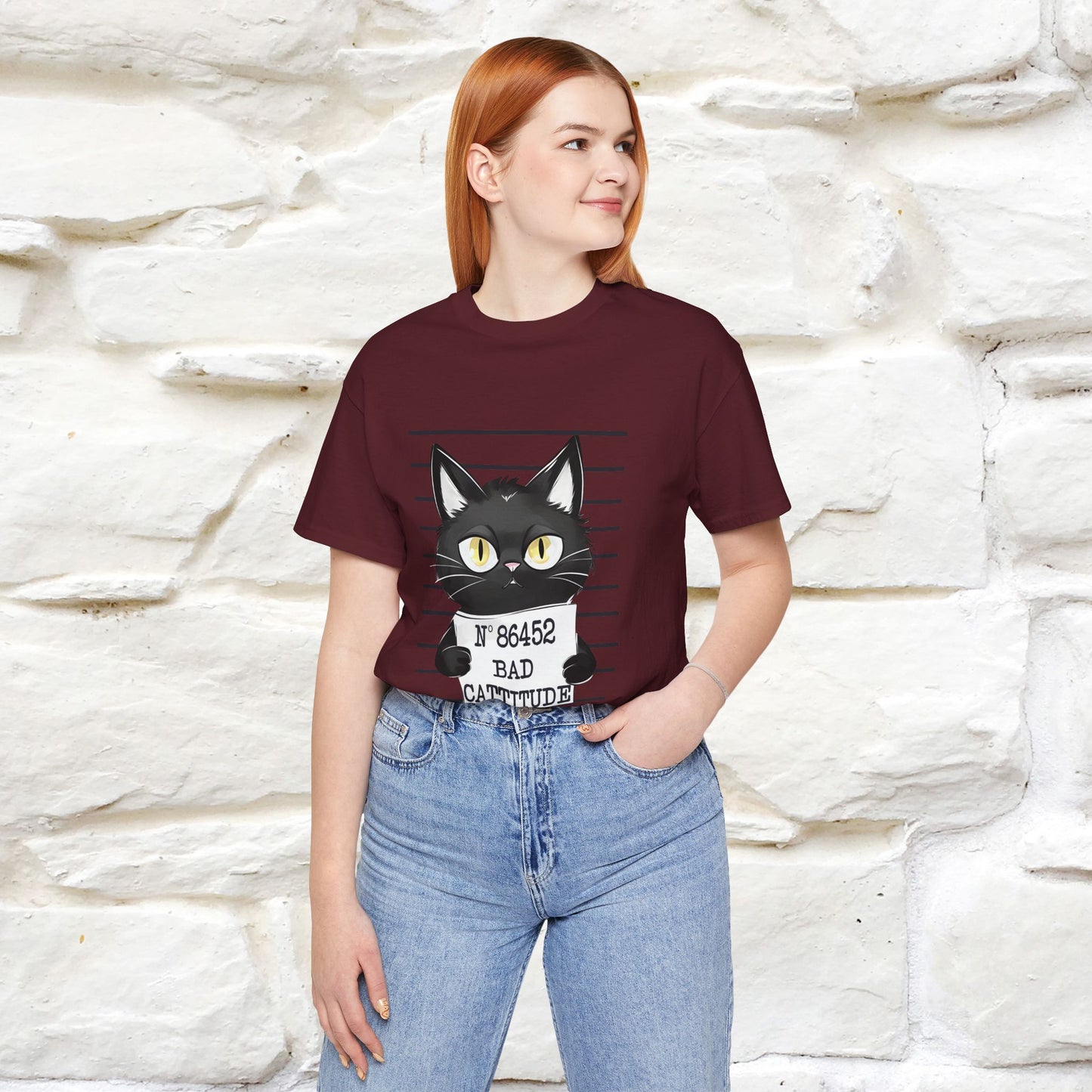 "Bad Cattitude" T-Shirt for Men & Women | 100% Cotton*