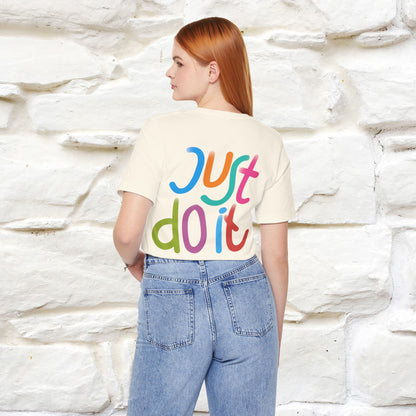 "Yes, Just Do It" Cat T-Shirt| Front & Back Design | Nunu&Miao Studio