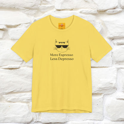 "More Espresso Less Depresso" |Cat T-Shirt | Nunu&Miao Studio