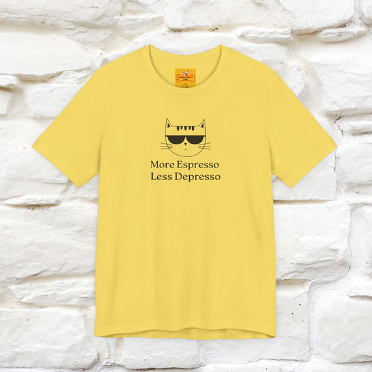 "More Espresso Less Depresso" |Cat T-Shirt | Nunu&Miao Studio