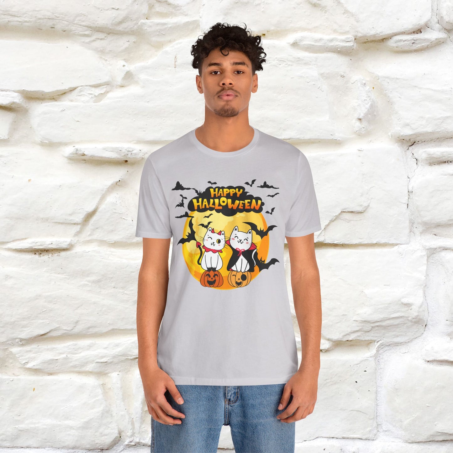 "Happy Halloween Cat Couple " Cat  T-shirt |Nunu&Miao Studio