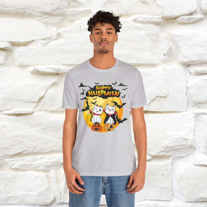 "Happy Halloween Cat Couple " Cat  T-shirt |Nunu&Miao Studio
