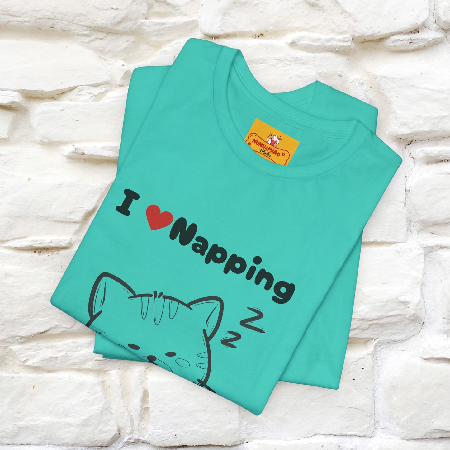 "I Love Napping" Cat T-Shirt | Nunu&Miao Studio