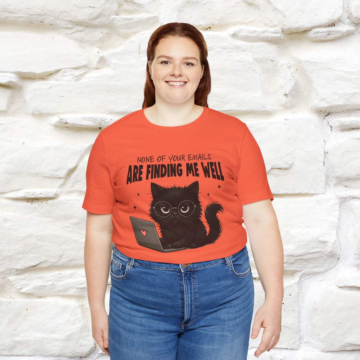 "None of your Emails Are Finding Me Well" Cat T-Shirt | Nunu&Miao Studio