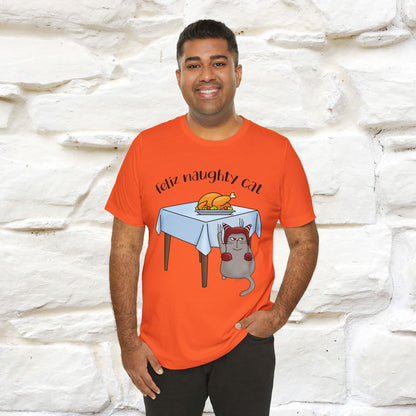 "Feliz Naughty Cat" |Funny Cat T-Shirt | Nunu&Miao Studio