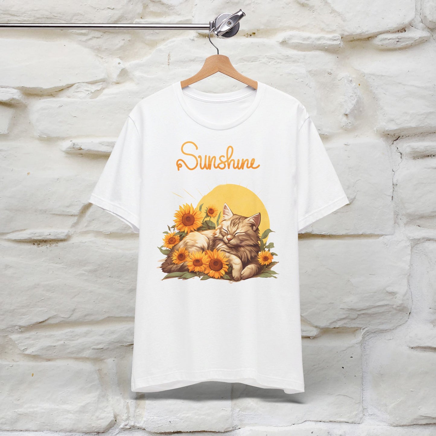 ''Sunshine'' Cat T-shirt for Women 100% Cotton* - Nunu&Miao Studio