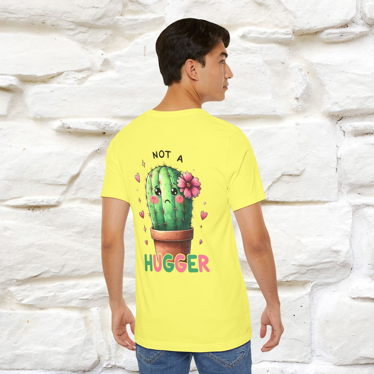"Not A Hugger" |Funny T-Shirt | Front & Back Design|Nunu&Miao Studio
