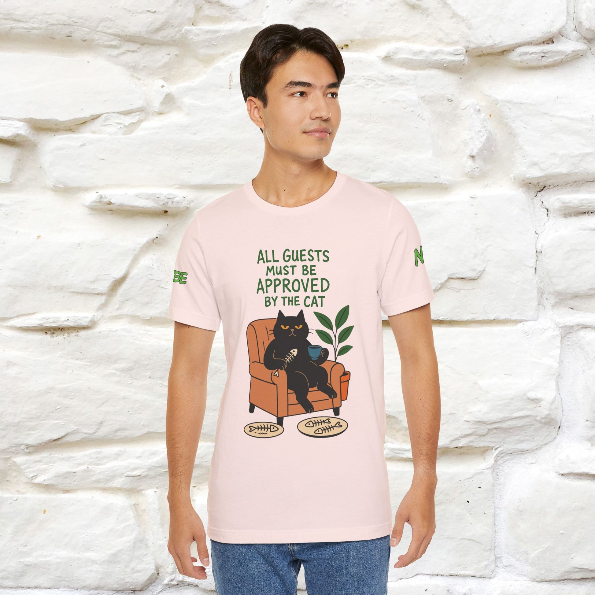 "All Guest Must Be Approved By The Cat - NO,MAYBE" Cat T-shirt |Nunu&Miao Studio - Nunu&Miao Studio