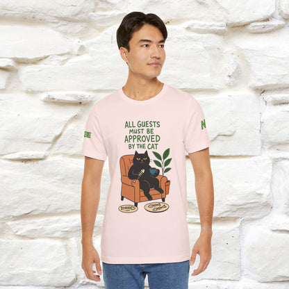 "All Guest Must Be Approved By The Cat - NO,MAYBE" Cat T-shirt |Nunu&Miao Studio - Nunu&Miao Studio