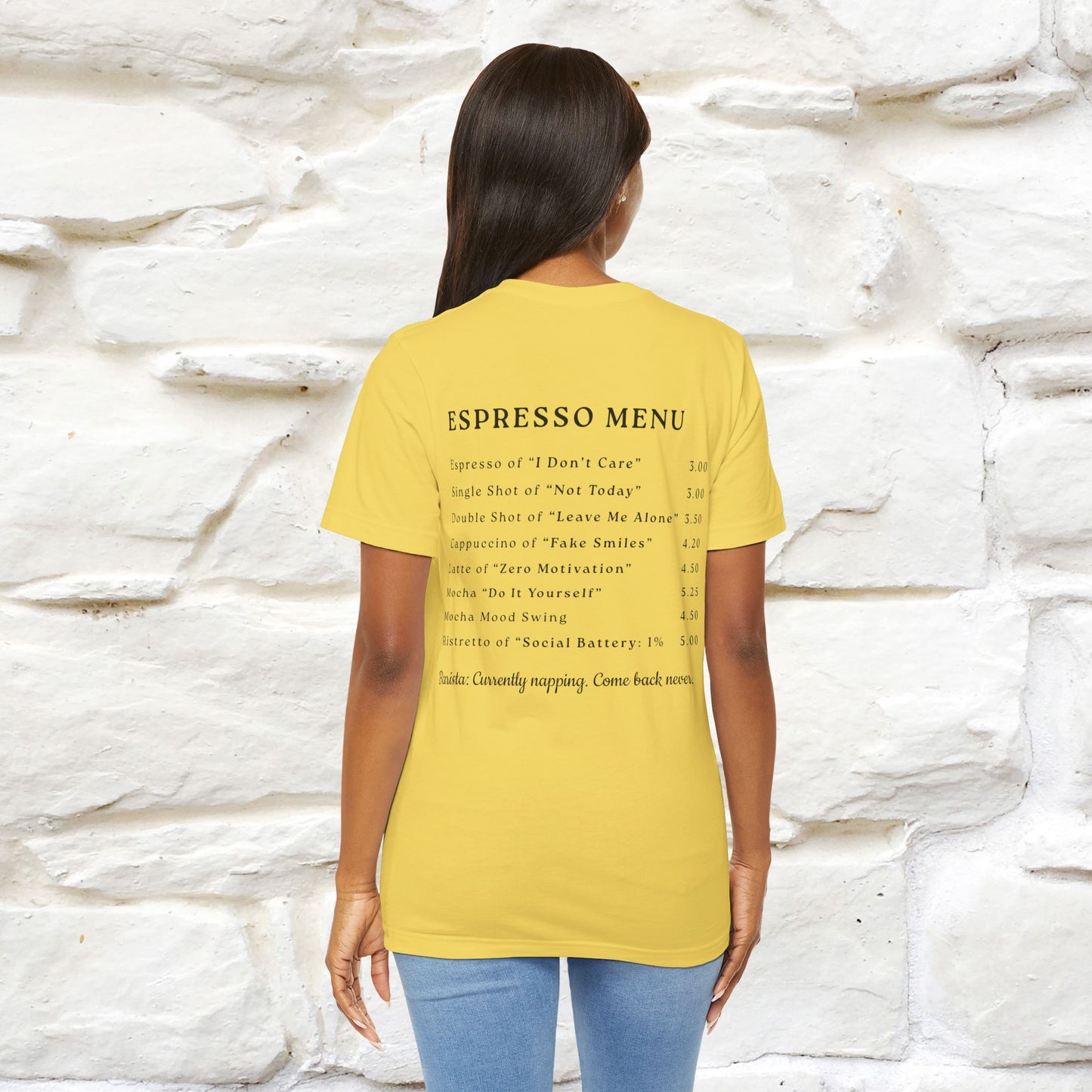 "More Espresso Less Depresso" |Cat T-Shirt | Nunu&Miao Studio