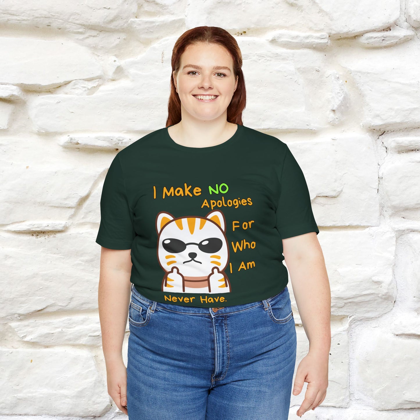 "I Make No Apologies... " |Cat T-Shirt | Nunu&Miao Studio