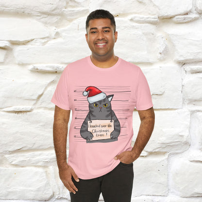 "I Knocked Over The Christmas Tree " |Funny Cat T-Shirt | Nunu&Miao Studio