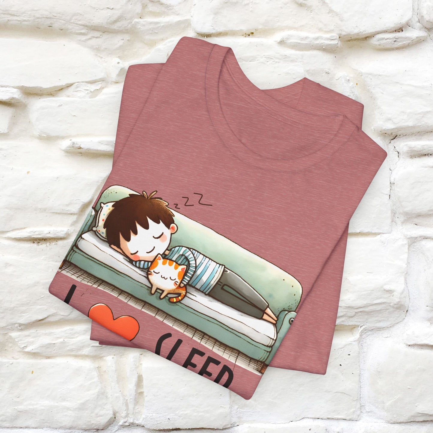 ''I Love Sleep''  Cat T-shirt for Men and Women  100% Cotton*