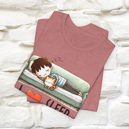 ''I Love Sleep''  Cat T-shirt for Men and Women  100% Cotton*