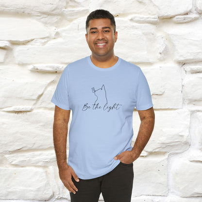"Be The Light" Cat T-Shirt | Front & Back Design | Nunu&Miao Studio