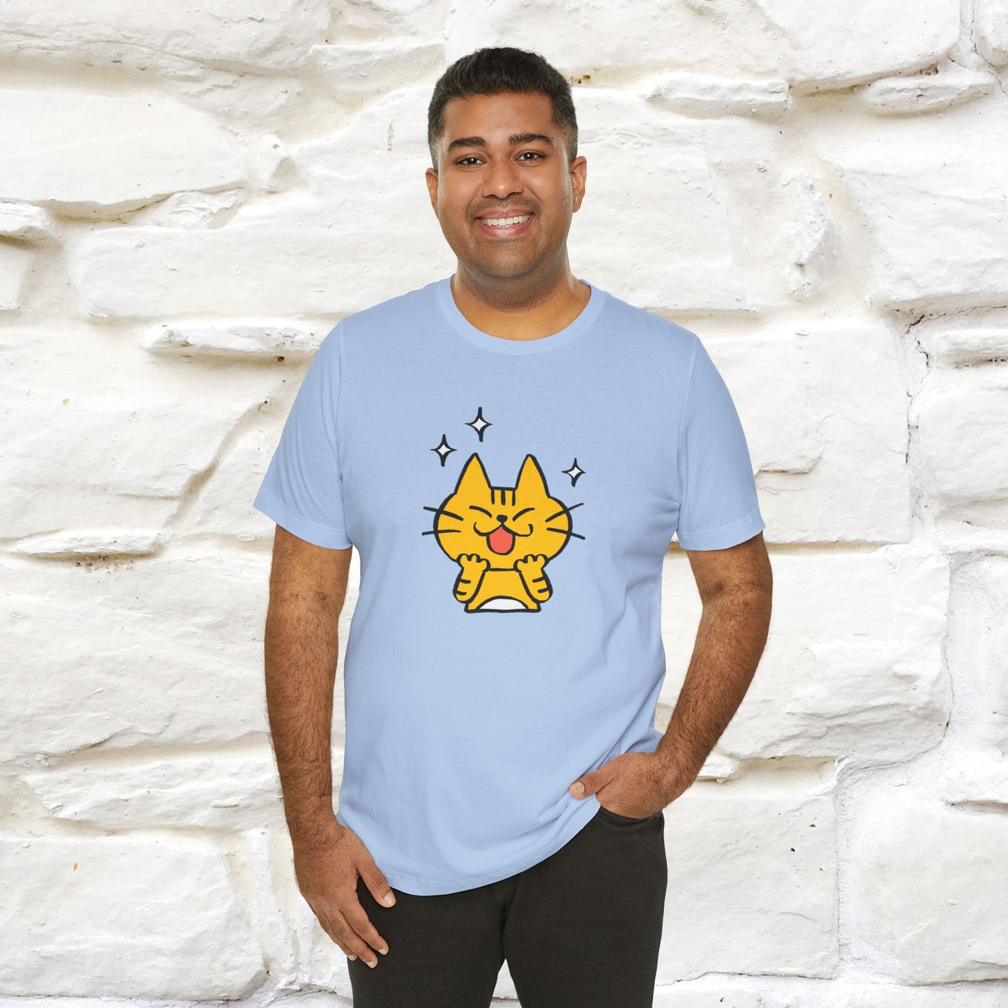 ""It's A Good Day" Cat T-Shirt| Front & Back Design | Nunu&Miao Studio