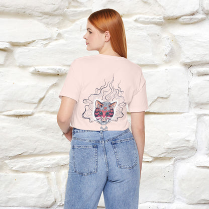 ''Air Fire Cat'' | Cat T-Shirt Front and Back Design | Nunu&Miao Studio