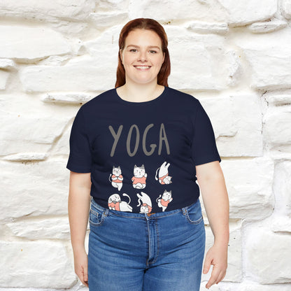 The Real Yoga Challenge Cat T-Shirt for Men & Women | 100% Cotton* Funny & Comfortable Tee