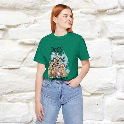 " Dogs Make Me Happy ..."  T-shirt |Nunu&Miao Studio