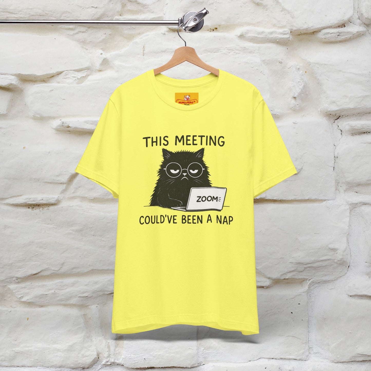 "This Meeting Could've Been a Nap" | Sarcastic Cat T-Shirt | Nunu&Miao Studio