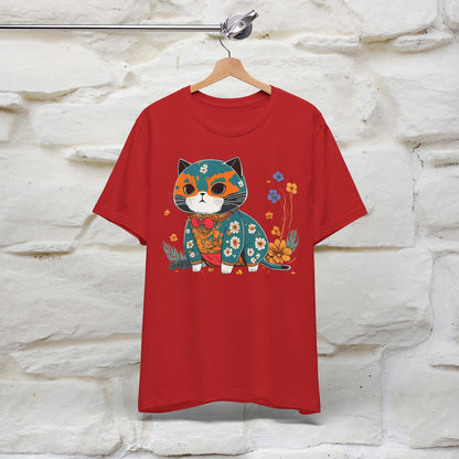 Zen Garden Cat: Japanese-Inspired T-Shirt for Men & Women | 100% Cotton*