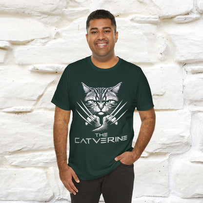 "The Catverine" Cat T-shirt for Men & Women | 100% Cotton* | Feline-Inspired  Tee