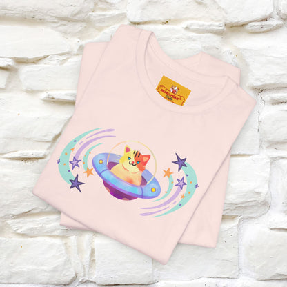 "Stay Positive'' Cat T-Shirt | Front & Back Design | Nunu&Miao Studio