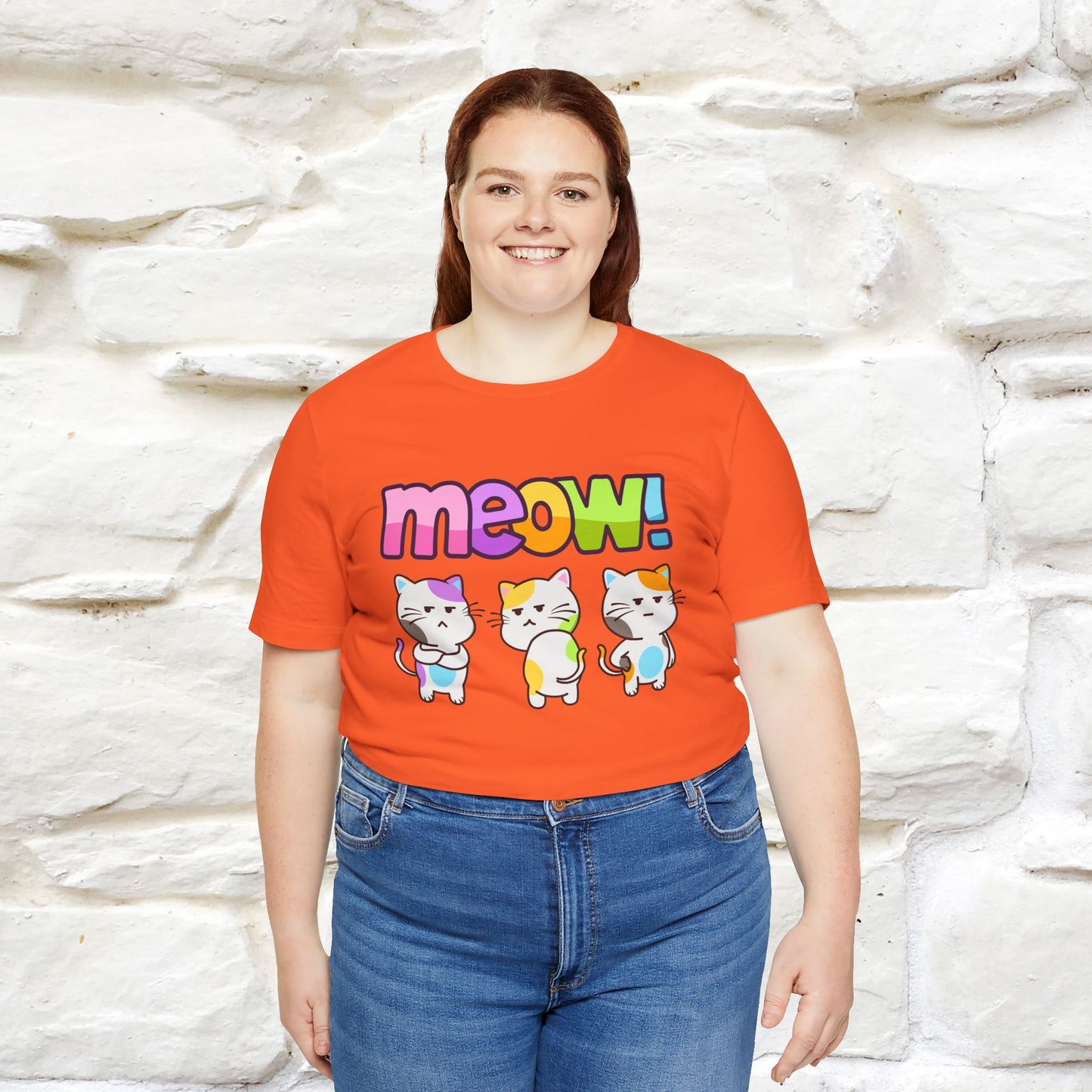 Meow! Funny Cat T-Shirt for Men & Women | 100% Cotton*