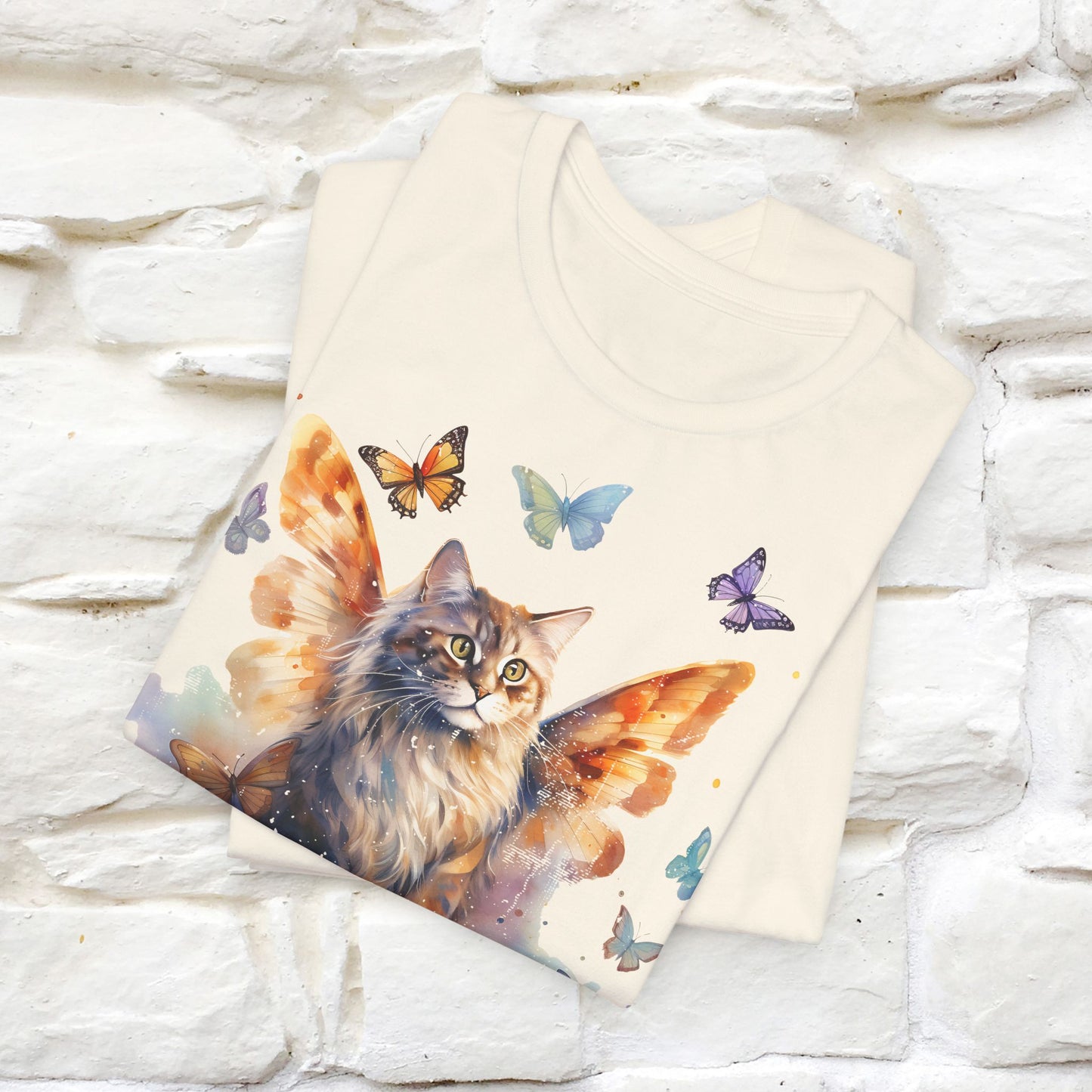 "Meow-velous Butterflies" T-shirt for Women | 100% Cotton*