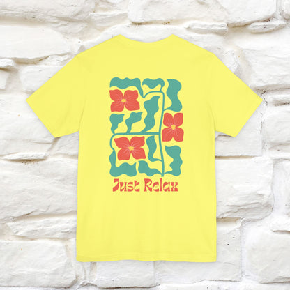 "Just Relax'' Cat T-Shirt Front and Back Design | Nunu&Miao Studio