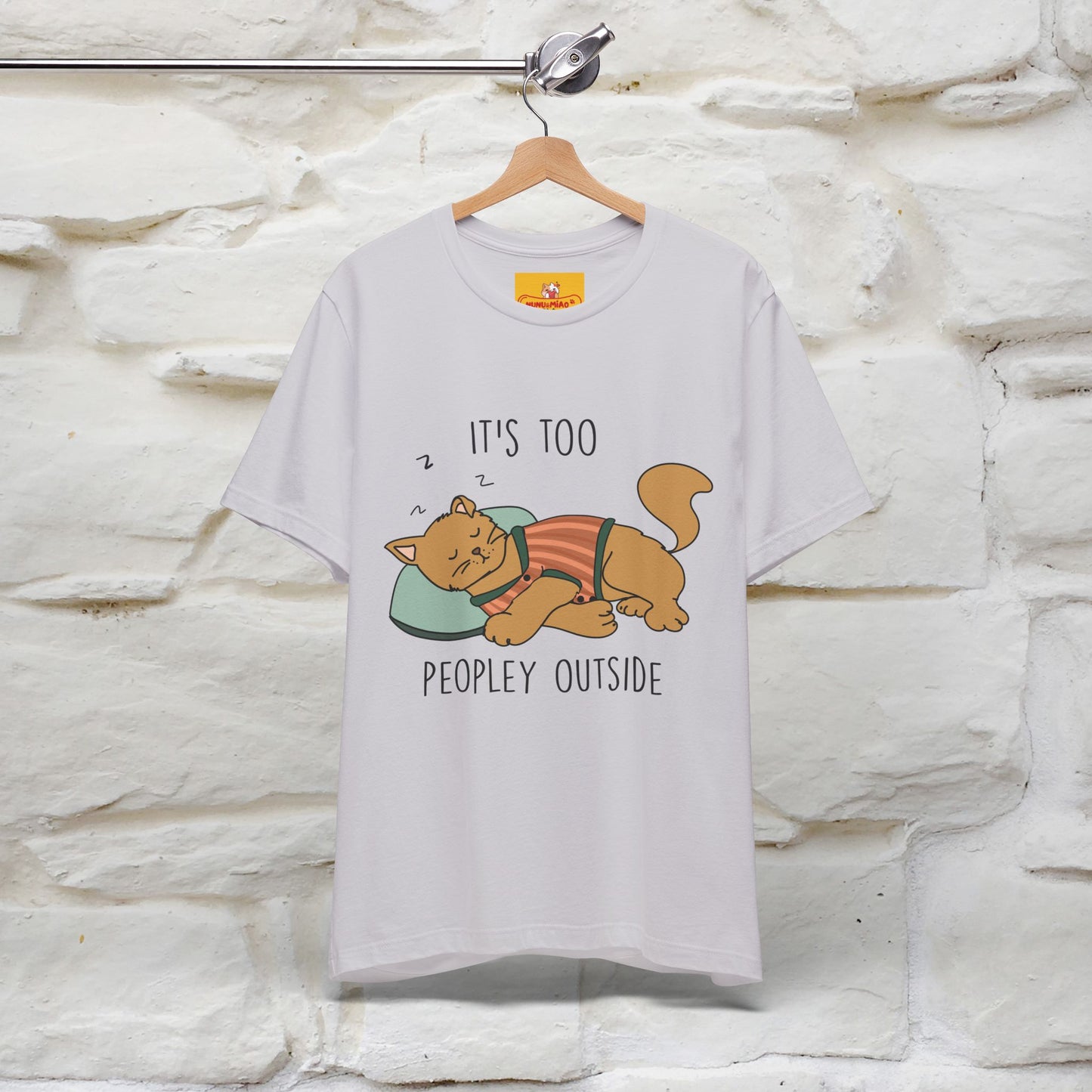 ''It’s Too Peopley Outside'' | Funny Cat T-Shirt | Nunu&Miao Studio