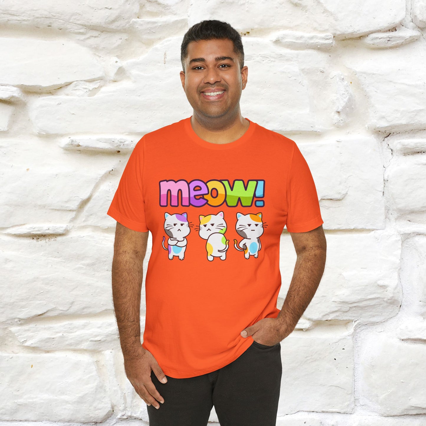 Meow! Funny Cat T-Shirt for Men & Women | 100% Cotton*