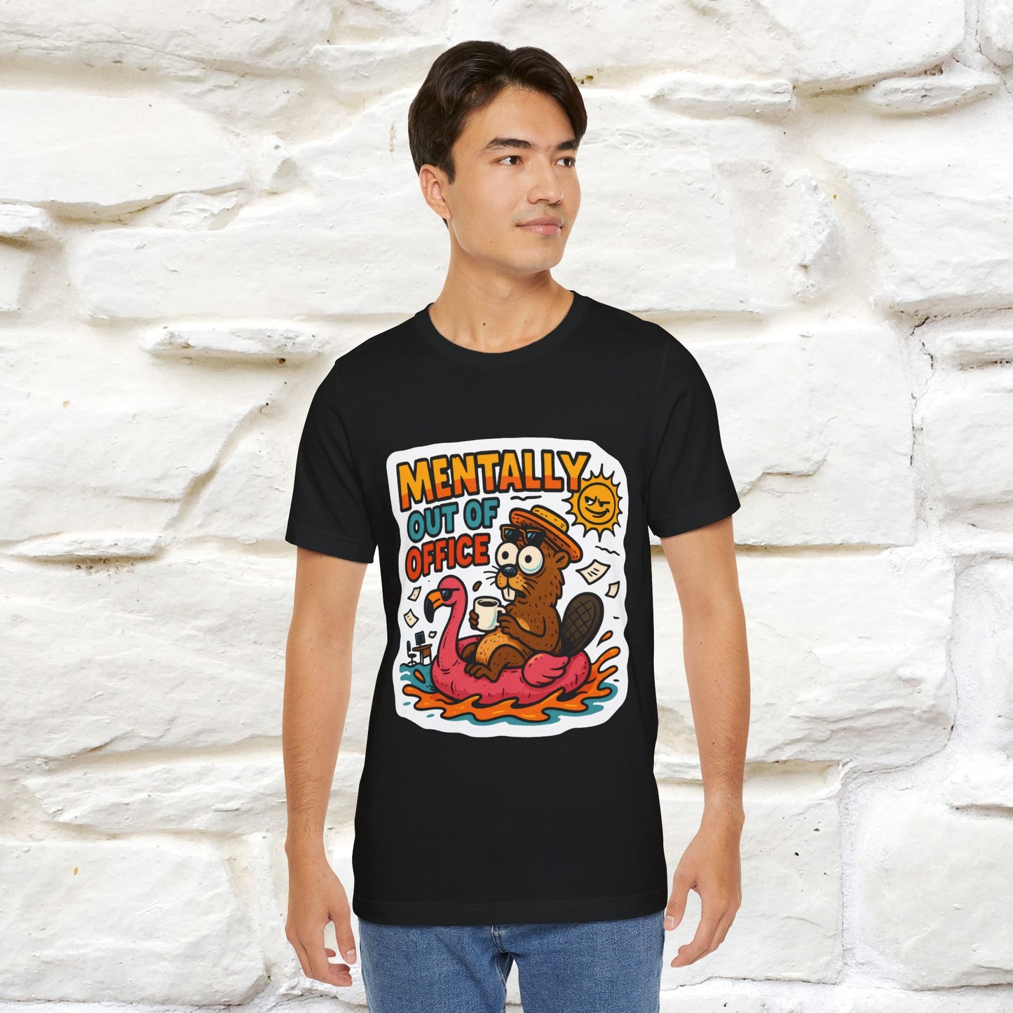 ''Mentally Out Of Office''|  Sarcastic Cat T-Shirt | Nunu&Miao Studio