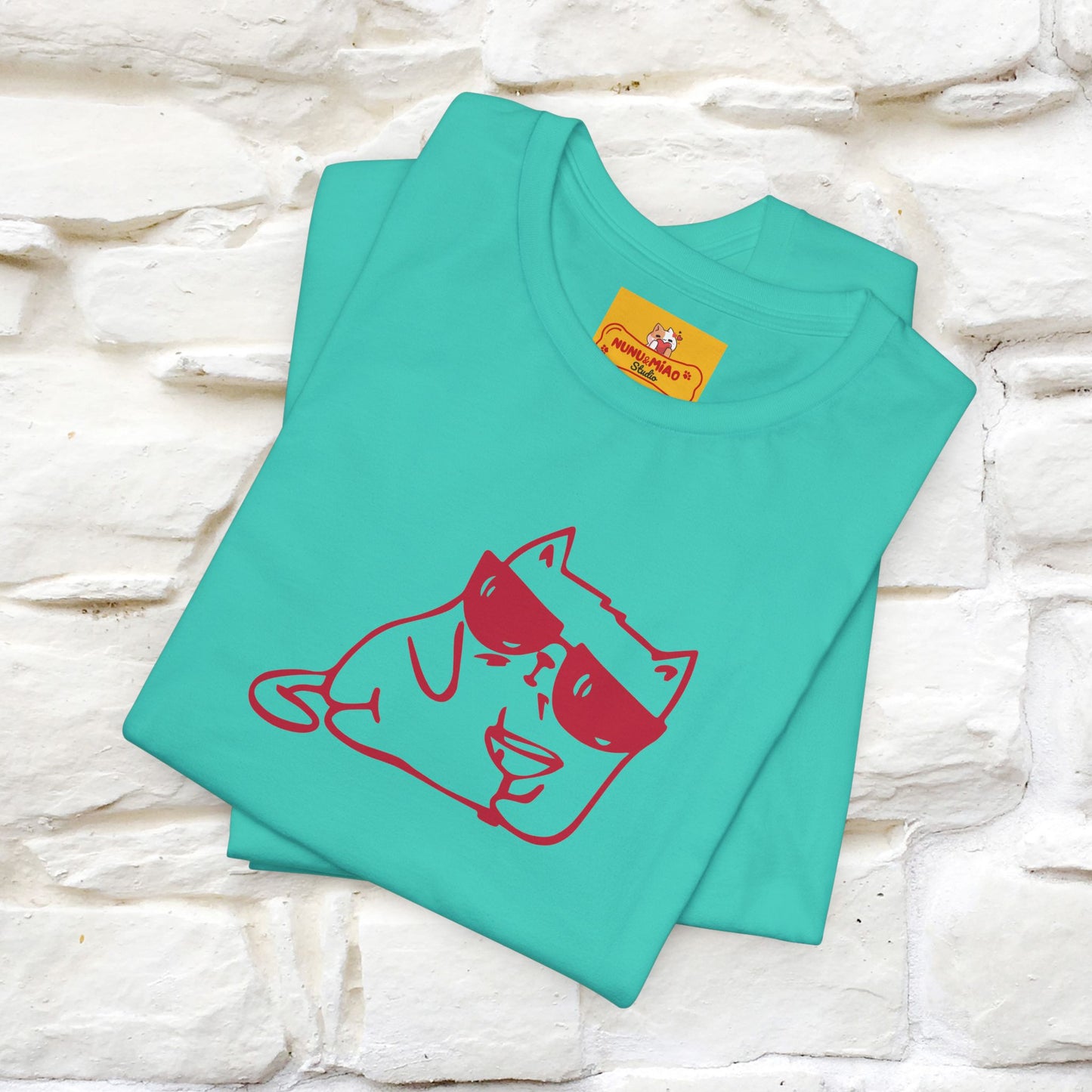 "I’m Happy, Which Often Looks Like Crazy" Cat T-Shirt| Front & Back Design | Nunu&Miao Studio