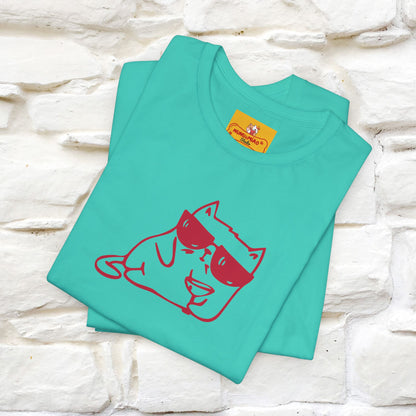 "I’m Happy, Which Often Looks Like Crazy" Cat T-Shirt| Front & Back Design | Nunu&Miao Studio