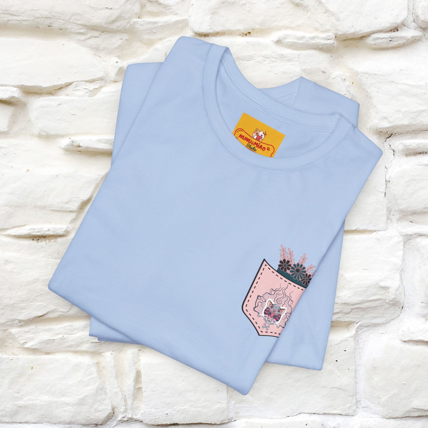 ''Air Fire Cat'' | Cat T-Shirt Front and Back Design | Nunu&Miao Studio