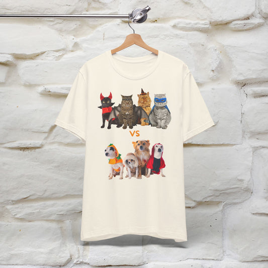 ''Cat Vs Dogs''  Cat and Dog T-shirt for Men and Women 100% Cotton*