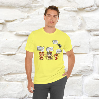 "Humans Are Way Ahead In The Evil Game! 😈😼" Cat  T-shirt |Nunu&Miao Studio