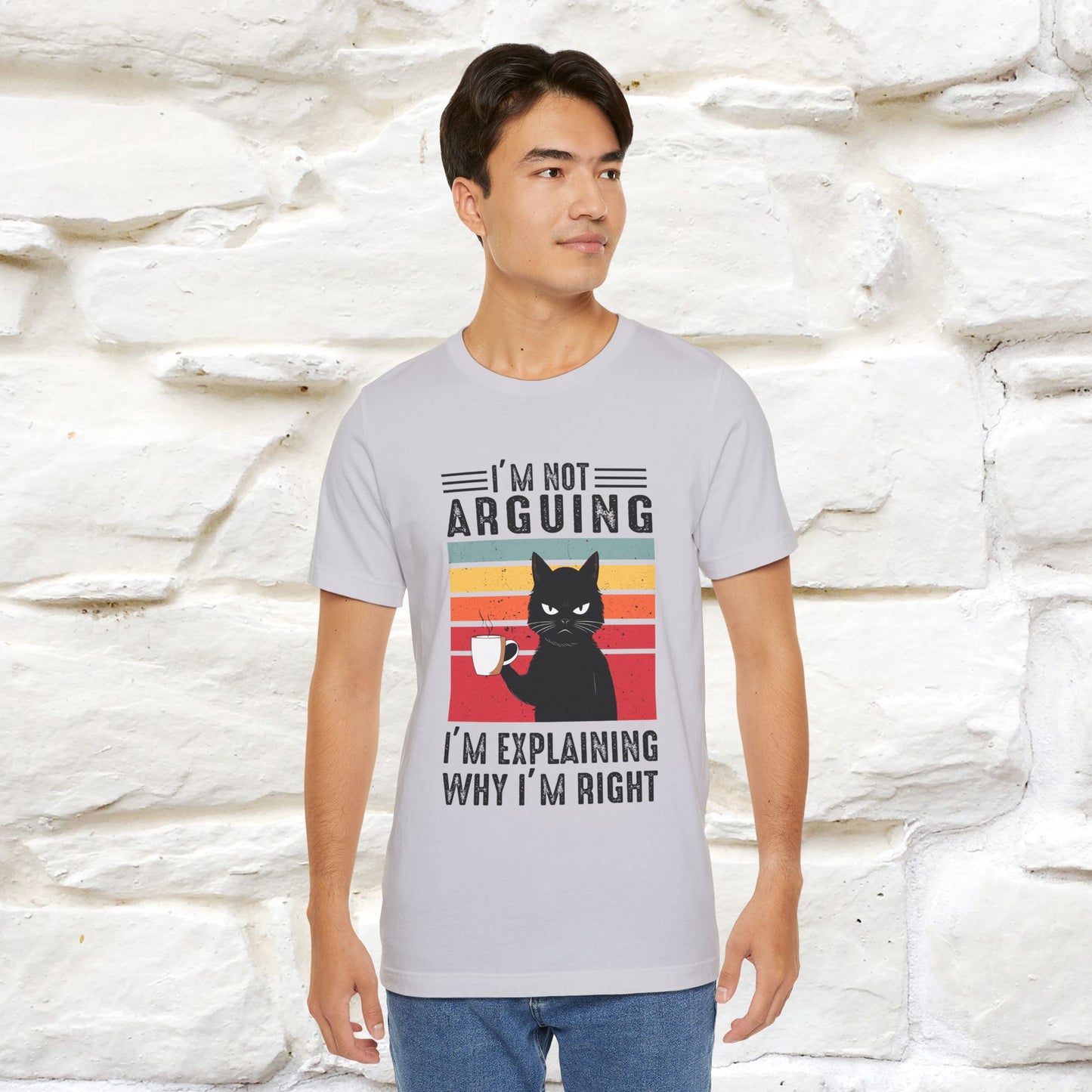 Non sto discutendo, sto spiegando perché ho ragione T-shirt con gatto per uomo e donna | 100% cotone* Maglietta divertente