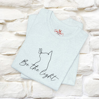 "Be The Light" Cat T-Shirt for Men & Women | Front & Back Design | 100% Cotton* 🐾